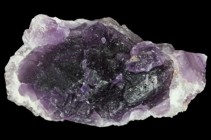Purple Fluorite on Quartz Epimorphs - Arizona #103545